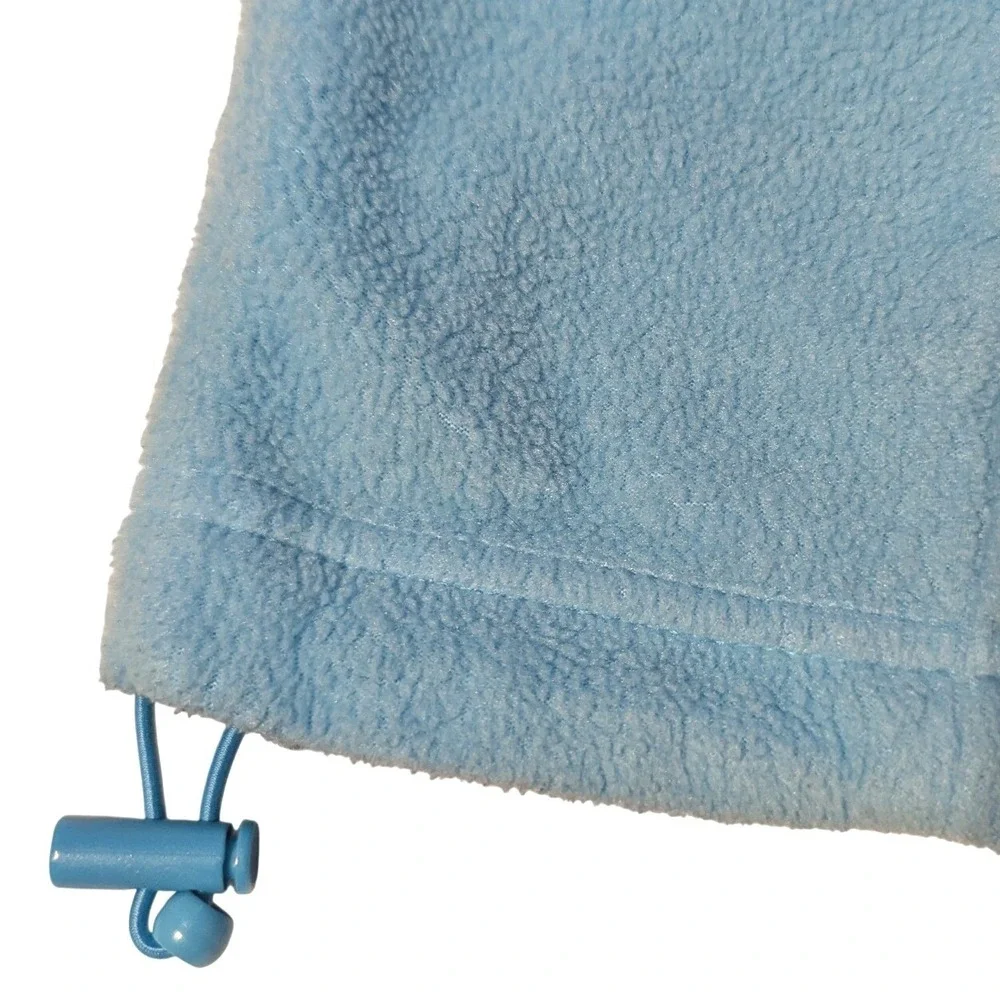 Columbia Womens Large Benton Springs Full Zip Fleece Jacket Light Blue Gorpcore